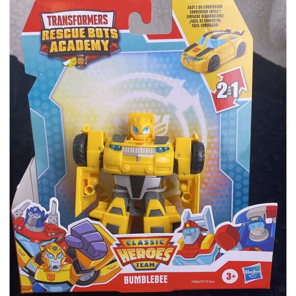 Transformers Yellow Rescue Bots Academy Classic Heroes Team Bumblebee New - Picture 1 of 12